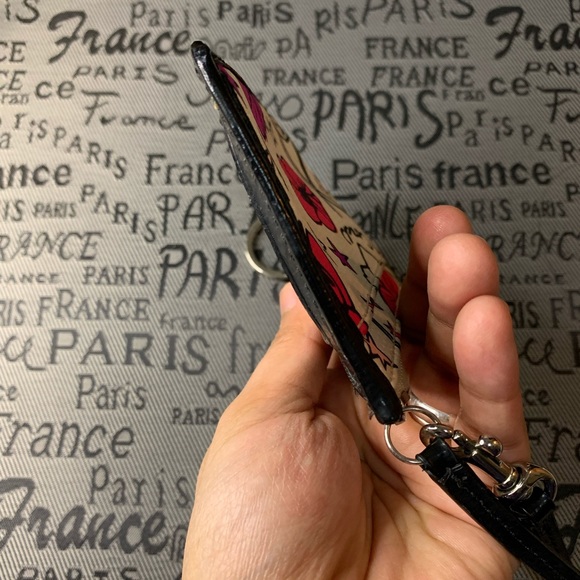 coach poppy key/ card holder wallet case - Picture 11 of 12